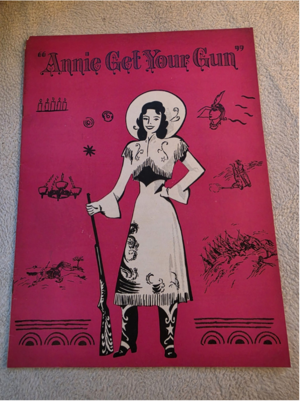 Vintage 1948 Annie Get Your Gun Souvenir Tour Program Billie Worth Irving Berlin